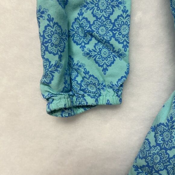 LANI LAU ROMPER 3/4 Sleeve Tropical Print Sz S/M - Picture 4 of 6